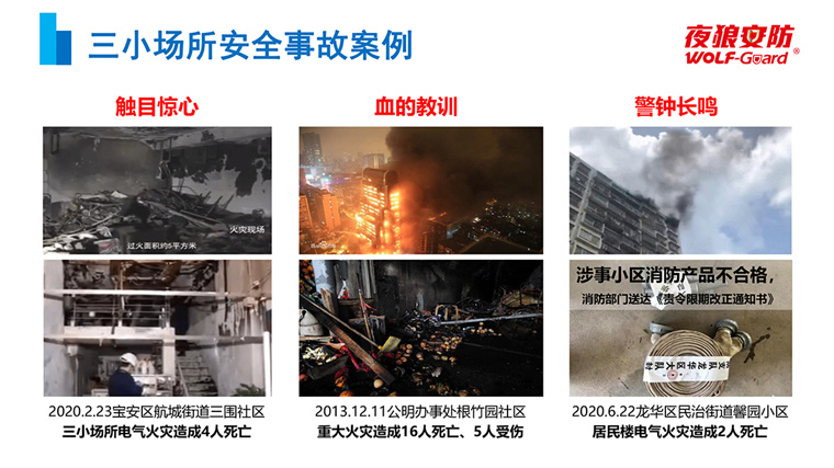 三小场所消防管控安全报警解决方案